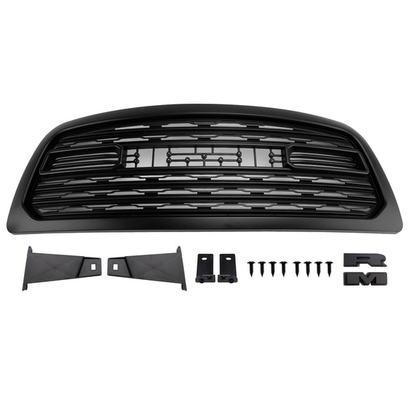 2009-2012 Dodge Ram 1500 Front Grille LTD Style Front Bumper Black Grille With RAM Letter