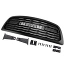 Dodge Ram 1500 2009-2012 Rebel Style Grill Front Bumper Black Replacement Grille W/ LED & RAM Letter-9