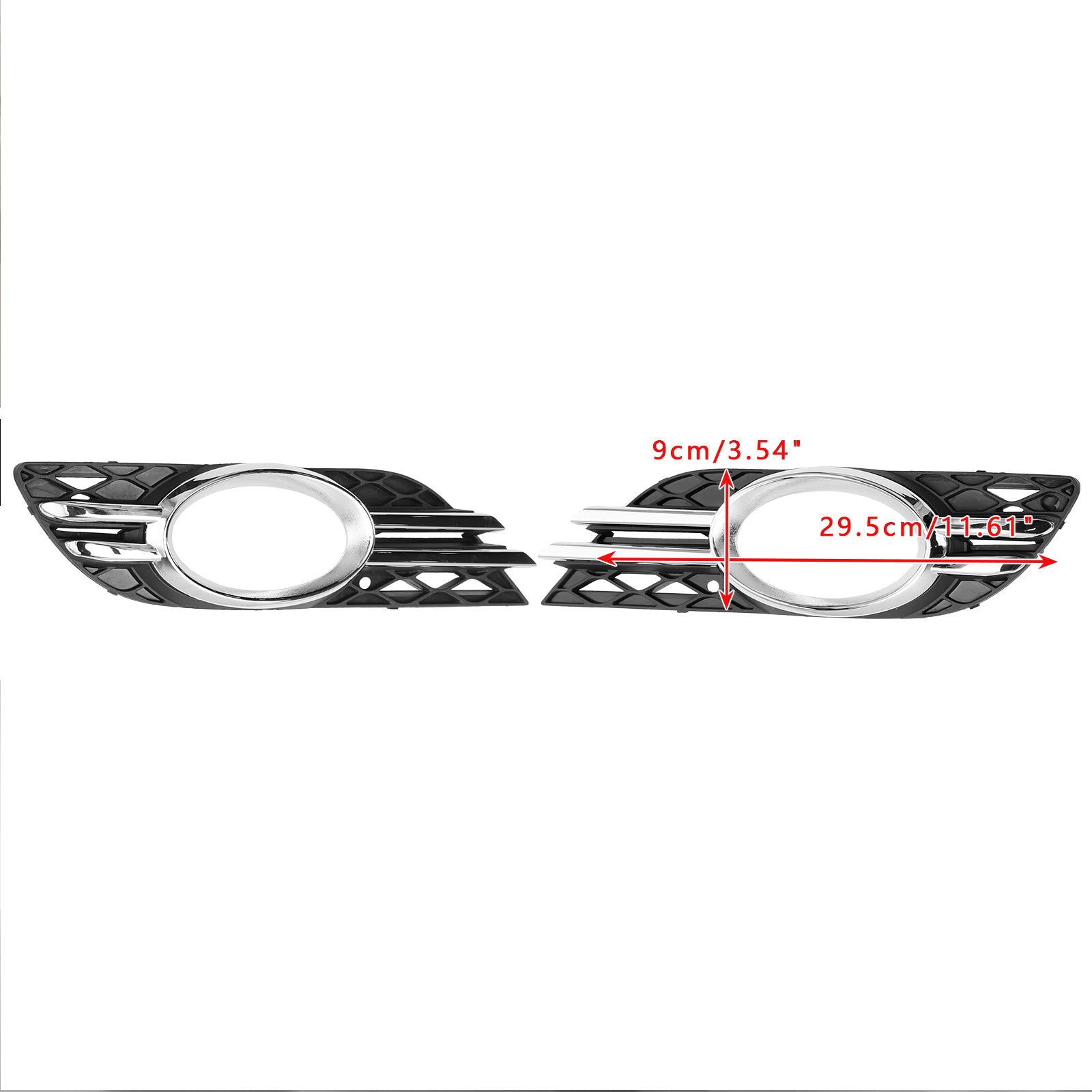 Mercedes Benz E-Class W211 E280/300/320/350/550/E63 2007-2009 2PCS Fog Light Trim Set