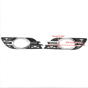 Mercedes Benz Classe E 2007-2009 W211 Griglia inferiore paraurti anteriore 2 pezzi Cornice fendinebbia - 0
