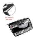 2004-2008 Audi A3/S3 8P RS3 Style Grille en nid d'abeille Noir brillant Grille de pare-chocs avant-7