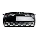 2004-2008 Audi A3/S3 8P RS3 Style Grille en nid d'abeille Noir brillant Grille de pare-chocs avant-12