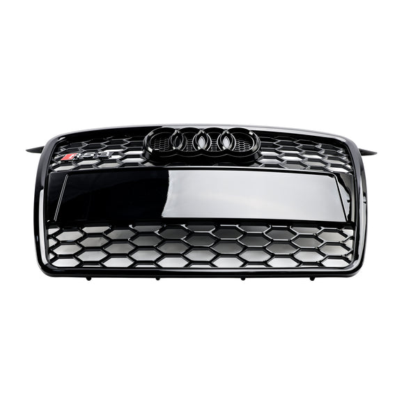 2004-2008 Audi A3/S3 8P RS3 Style Grille en nid d'abeille Noir brillant Grille de pare-chocs avant