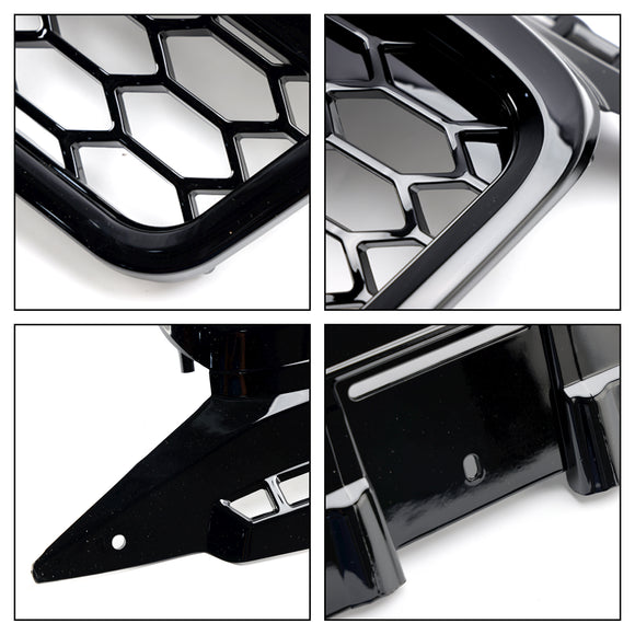 2004-2008 Audi A3/S3 8P RS3 Style Grille en nid d'abeille Noir brillant Grille de pare-chocs avant