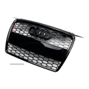2004-2008 Audi A3/S3 8P RS3 Style Grille en nid d'abeille Noir brillant Grille de pare-chocs avant-14