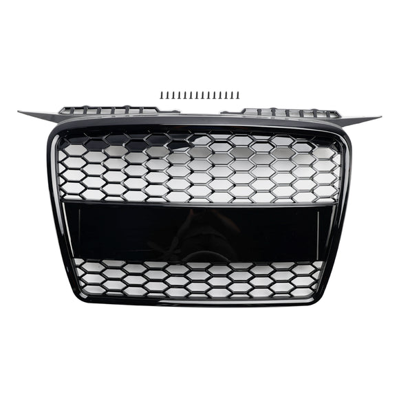 2004-2008 Audi A3/S3 8P RS3 Style Grille en nid d'abeille Noir brillant Grille de pare-chocs avant
