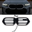 2023-2026 BMW X6 G06 LCI Czarny przód MSport Style LED Grill Górny zderzak Wymiana kratki-1