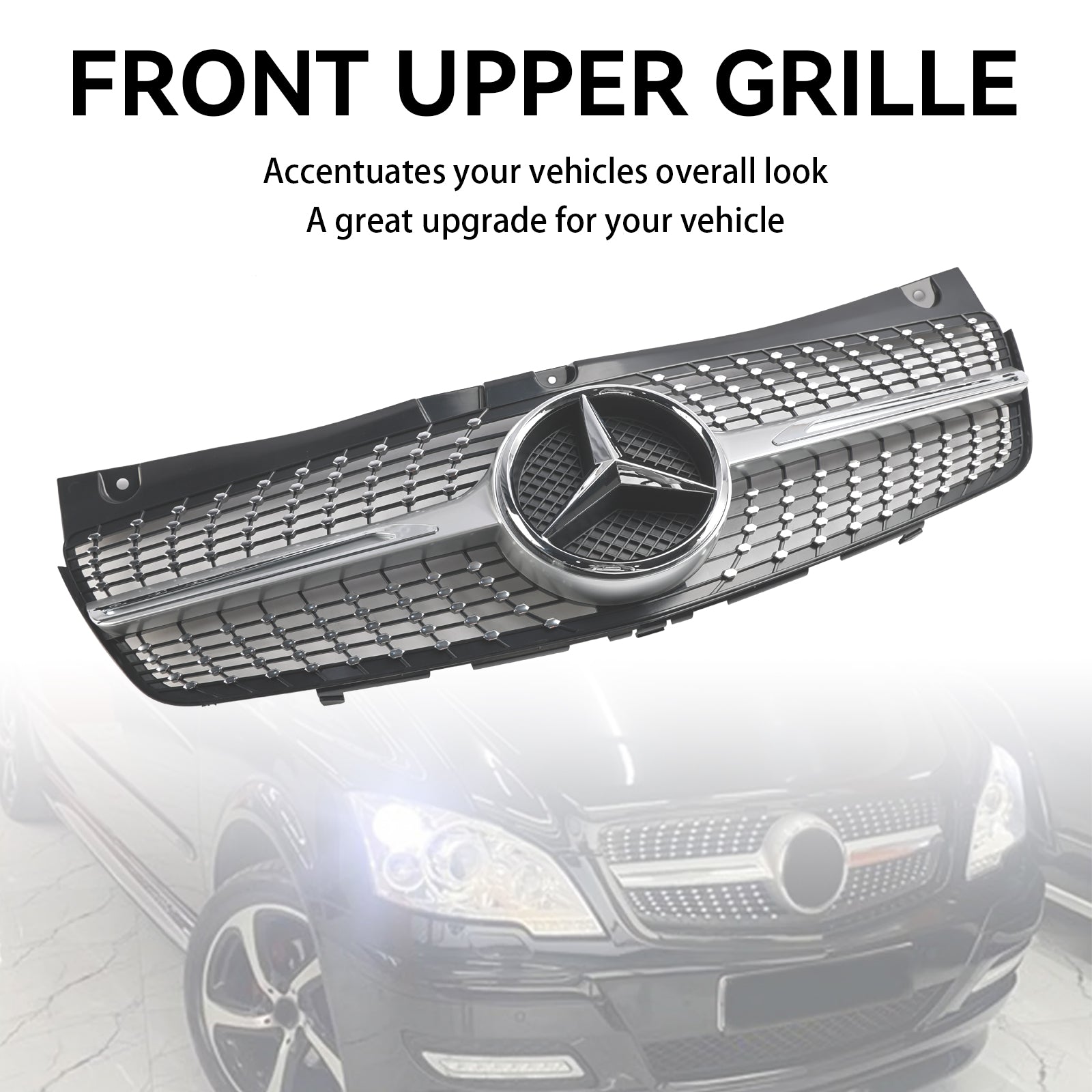 Mercedes-Benz V-Class Viano W639 2011-2014 Front Bumper Grill Diamond Replacement Grille