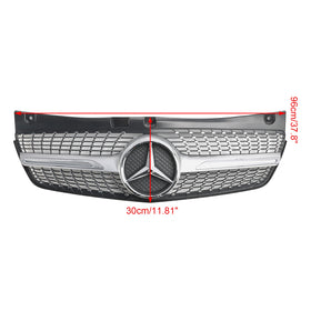 Mercedes-Benz V-Klasse Viano W639 Vervangend diamantvormig grille voor de voorbumper (2011-2014) - 0