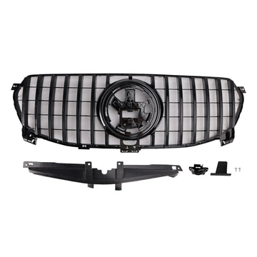 Front Bumper GT Style Grille Upper Replacement Black Grill For Mercedes-Benz GLE-Class W167 2019-2022