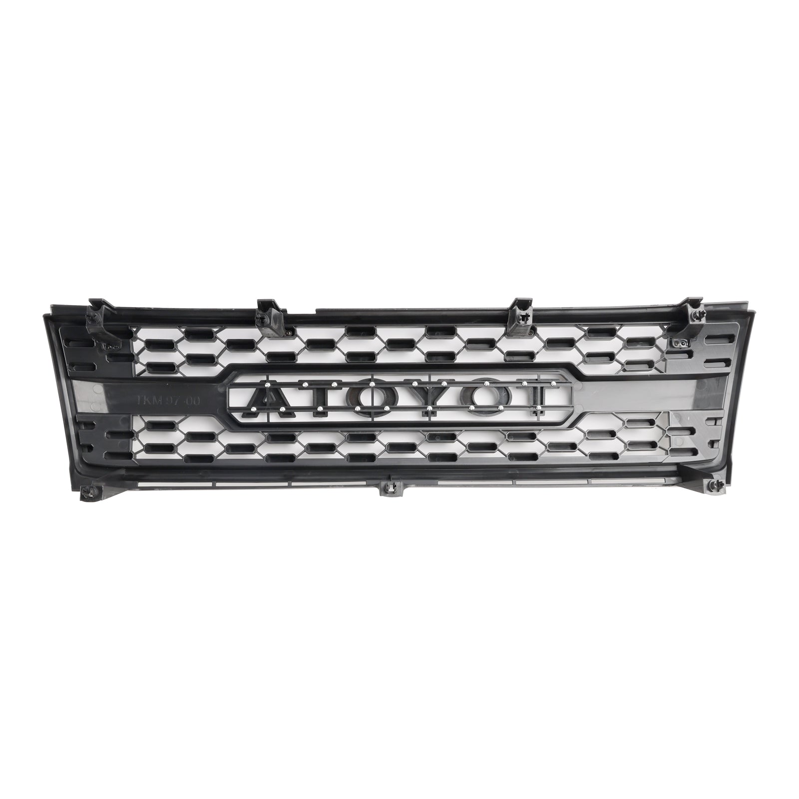 1997-2000 Toyota Tacoma Honeycomb Front Bumper Grill TRD PRO Style Black Grille W/ LED Light