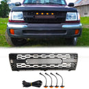 Toyota Tacoma 1997 1998 1999 2000 TRD PRO Style Matte Black Grill Honeycomb Front Grille With LED Light & TOYOTA Letter-1
