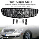 Mercedes Benz R-Klasse W251 GT Style Frontgrill 2005-2010 Lufteinlass Kühlergrill Stoßstange Chromgrill mit Stern-Emblem-3