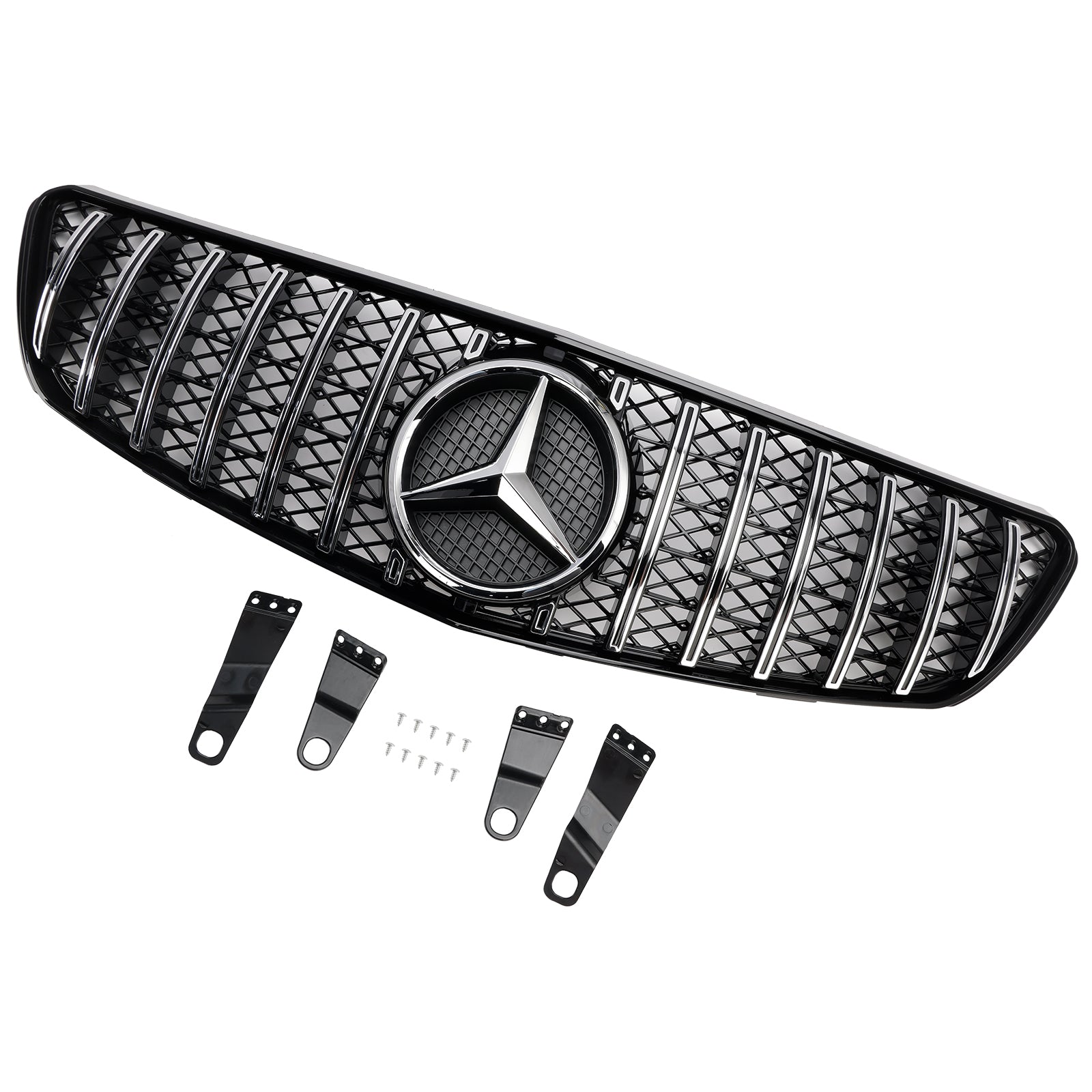 Mercedes Benz R-Class W251 GT Style Front Grill 2005-2010 Air Intake Radiator Bumper Chrome Grille With Star Emblem