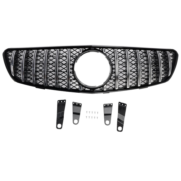 Mercedes Benz R-Klasse W251 GT Style Frontgrill 2005-2010 Lufteinlass Kühlergrill Stoßstange Chromgrill mit Stern-Emblem