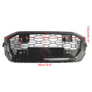 Audi Q8 SQ8 2019-2023 RSQ8 Style Front Honeycomb Mesh Grill Gloss Black Grille-2