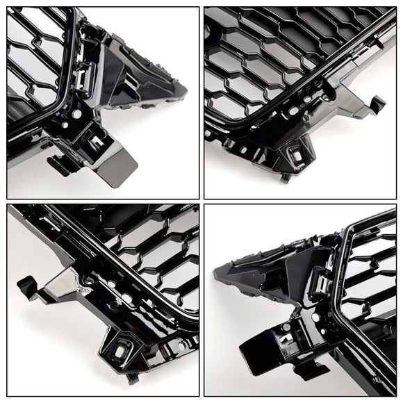 2014-2023 Audi TT / TTS MK3 FV Honeycomb Front Grille RS Mesh Air Intake Radiator Black Grill
