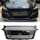 Wabengitter im TTRS-Stil für Audi TT/TTS MK3 FV 2014–2023, Frontstoßstange, glänzend schwarzer Grill-1