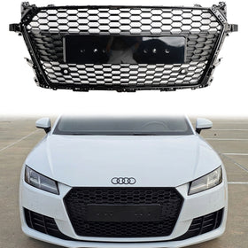 2014-2023 Audi TT / TTS MK3 FV Honeycomb Front Grille RS Mesh Air Intake Radiator Black Grill