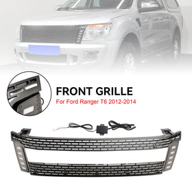 Ford Ranger T6 PX1 2012-2015 Calandre avant Style Raptor Pare-chocs Grille noire avec lettre FORD