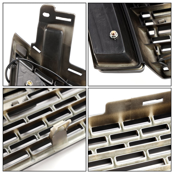 Style rapace | Ford Ranger T6 PX1 | Noir mat | 2012 2013 2014 2015 | Grille de radiateur d'admission d'air avant avec lumière LED