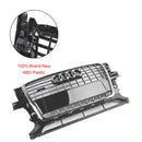 2009-2012 Audi Q5 / SQ5 Front Grille Chrome Slat Style Quattro Bumper Replacement Grill W/ Ring Emblem-6