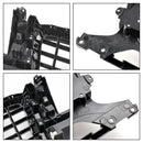 2009-2012 Audi Q5 / SQ5 Front Grille Chrome Slat Style Quattro Bumper Replacement Grill W/ Ring Emblem-8