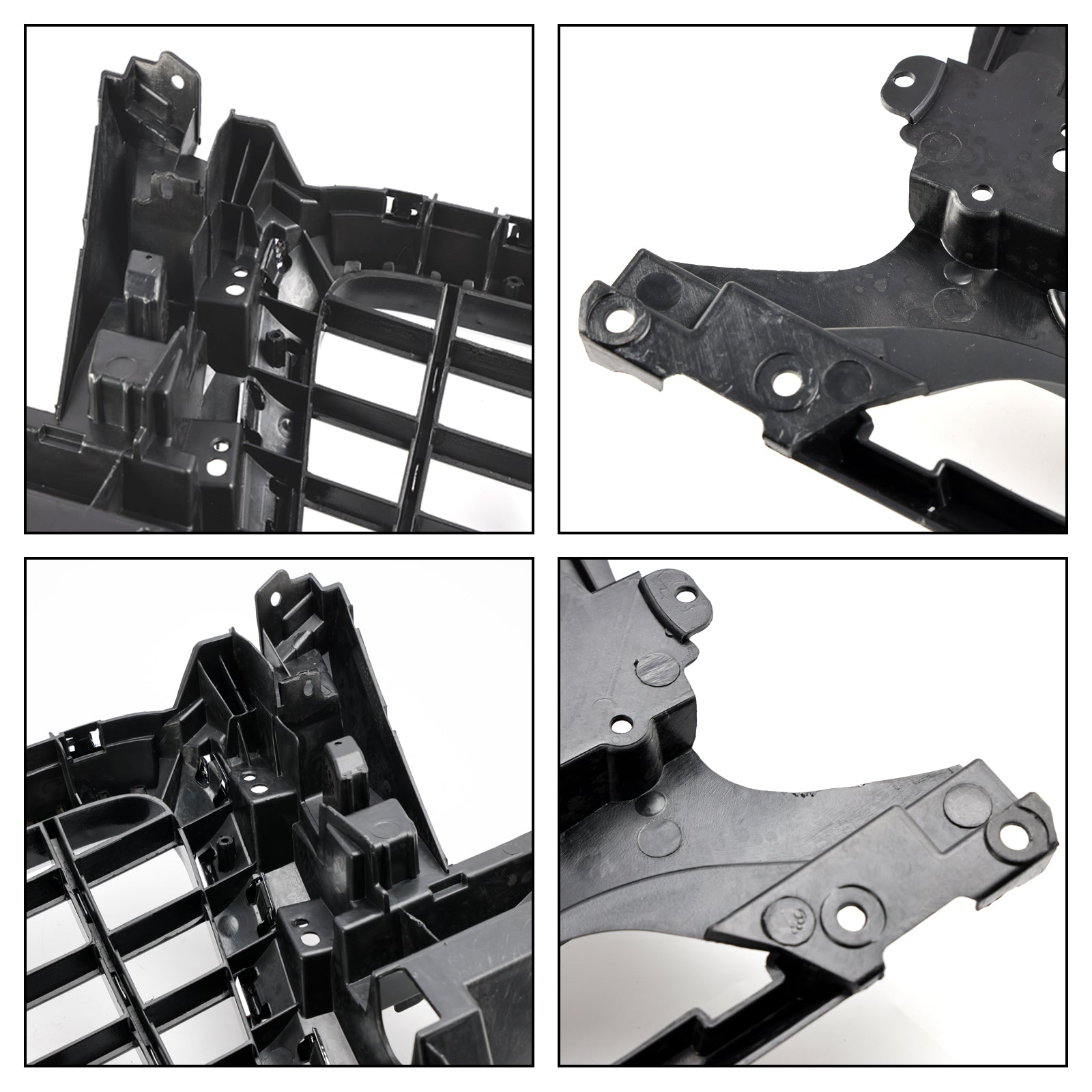 Audi Q5 2009-2012 Parachoques delantero Parrilla de listones horizontales Parrilla cromada