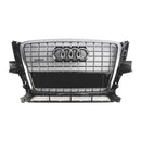 2009-2012 Audi Q5 / SQ5 Front Grille Chrome Slat Style Quattro Bumper Replacement Grill W/ Ring Emblem-10
