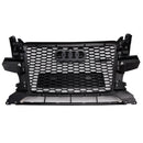 2009-2012 Audi Q5 / Q5 Sline Black RSQ5 Honeycomb Style Grille Front Bumper Replacement Grill W/ Ring Emblem-10