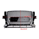 RSQ3 Stijl Honingraat Grille Voor 2009 2010 2011 2012 Audi Q3/Q3 Sline Voorbumper Chrome Frame Vervanging grill-2