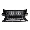 RSQ3 Stijl Honingraat Grille Voor 2009 2010 2011 2012 Audi Q3/Q3 Sline Voorbumper Chrome Frame Vervanging grill-9