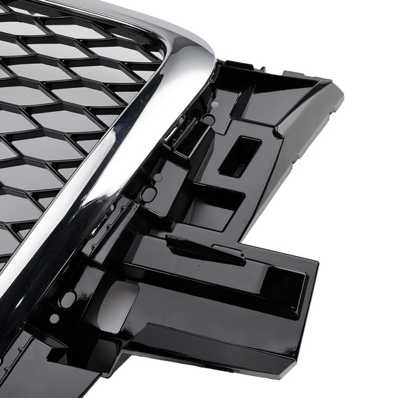 RSQ3 Stijl Honingraat Grille Voor 2009 2010 2011 2012 Audi Q3/Q3 Sline Voorbumper Chrome Frame Vervanging grill