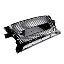 RSQ3 Stijl Honingraat Grille Voor 2009 2010 2011 2012 Audi Q3/Q3 Sline Voorbumper Chrome Frame Vervanging grill-10