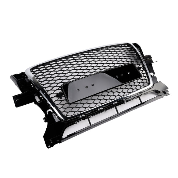 RSQ3 Stijl Honingraat Grille Voor 2009 2010 2011 2012 Audi Q3/Q3 Sline Voorbumper Chrome Frame Vervanging grill