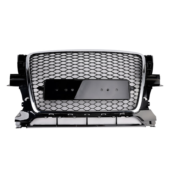 RSQ3 Stijl Honingraat Grille Voor 2009 2010 2011 2012 Audi Q3/Q3 Sline Voorbumper Chrome Frame Vervanging grill