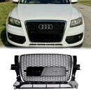 RSQ3 Stijl Honingraat Grille Voor 2009 2010 2011 2012 Audi Q3/Q3 Sline Voorbumper Chrome Frame Vervanging grill-4