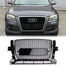 RSQ3 Stijl Honingraat Grille Voor 2009 2010 2011 2012 Audi Q3/Q3 Sline Voorbumper Chrome Frame Vervanging grill-3