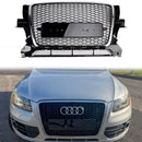 RSQ3 Stijl Honingraat Grille Voor 2009 2010 2011 2012 Audi Q3/Q3 Sline Voorbumper Chrome Frame Vervanging grill-1