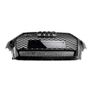 Audi Q7/Q7 S Line/SQ7 2016-2019 RSQ7 Style pare-chocs avant grille en nid d'abeille calandre noire brillante-12
