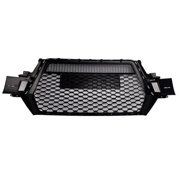 Audi Q7 / Q7 Sline / SQ7 2016-2019 RSQ7 Quattro Style Grill Front Bumper Honeycomb Mesh Replacement Black Grille