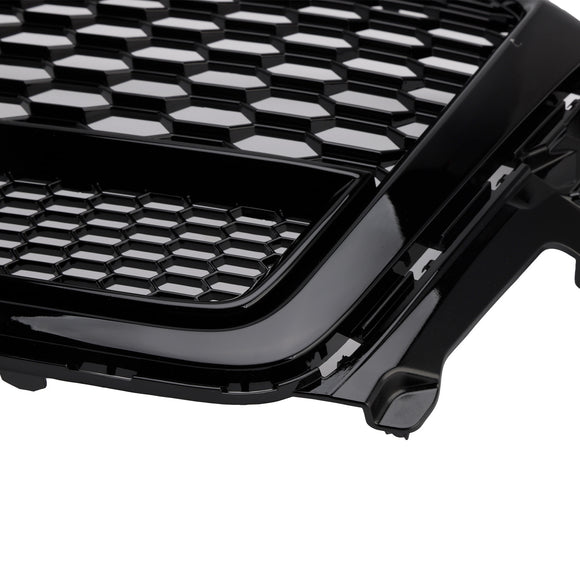 Audi Q7 / Q7 Sline / SQ7 2016-2019 RSQ7 Quattro Style Grill Front Bumper Honeycomb Mesh Replacement Black Grille
