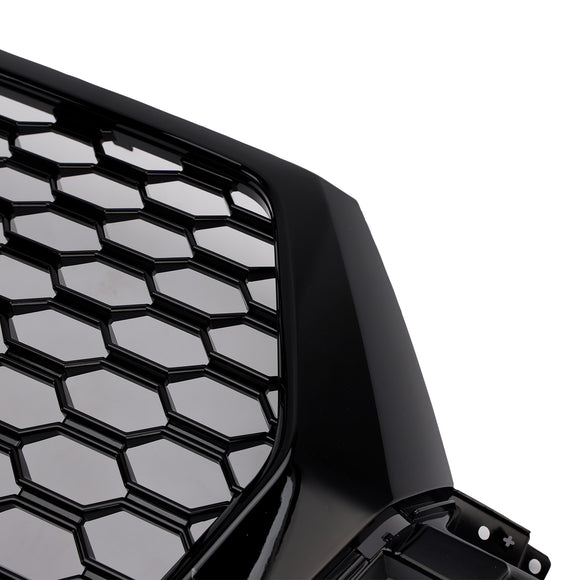 Audi Q7 / Q7 Sline / SQ7 2016-2019 RSQ7 Quattro Style Grill Front Bumper Honeycomb Mesh Replacement Black Grille