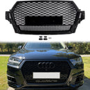 Audi Q7 / Q7 Sline / SQ7 2016-2019 RSQ7 Quattro Style Grill Front Bumper Honeycomb Mesh Replacement Black Grille-3