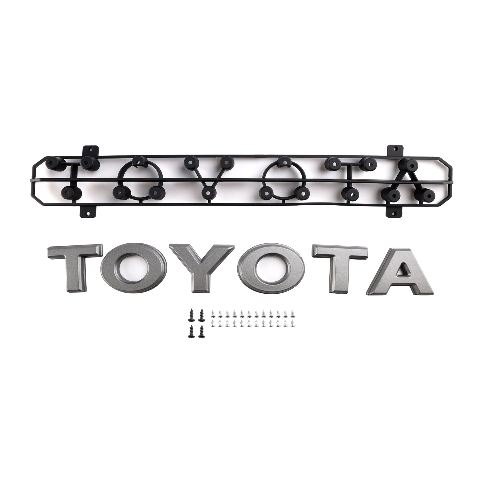 Grille de pare-chocs avant de style TRD PRO Toyota Tacoma 2024 Grille noire avec LED et barre lumineuse