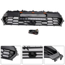 Griglia anteriore Toyota Tacoma TRD Pro 2024-2025 nera a nido d'ape + luce LED + barra luminosa + lettera-5