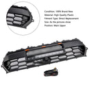 Griglia anteriore Toyota Tacoma TRD Pro 2024-2025 nera a nido d'ape + luce LED + barra luminosa + lettera-4