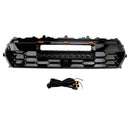 Toyota Tacoma 2024-2026 Griglia anteriore TRD PRO Style Sostituzione Griglia nera lucida con barra luminosa & Lettera TOYOTA-19