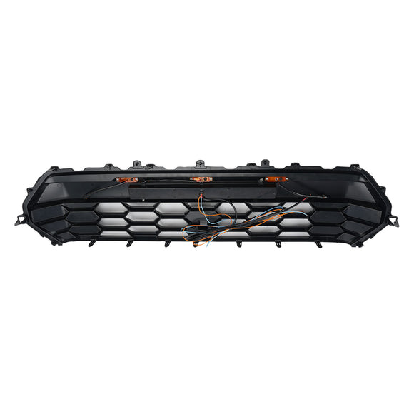 Griglia nera della griglia del paraurti anteriore Toyota Tacoma 2024-2026 con barra luminosa<lAMP>Luce LED