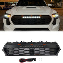 Griglia nera della griglia del paraurti anteriore Toyota Tacoma 2024-2026 con barra luminosa<lAMP>Luce LED-1